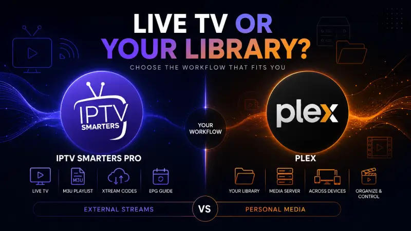 IPTV Smarters Pro vs Plex — Which Android App Is Better for Live TV and Personal Streams?